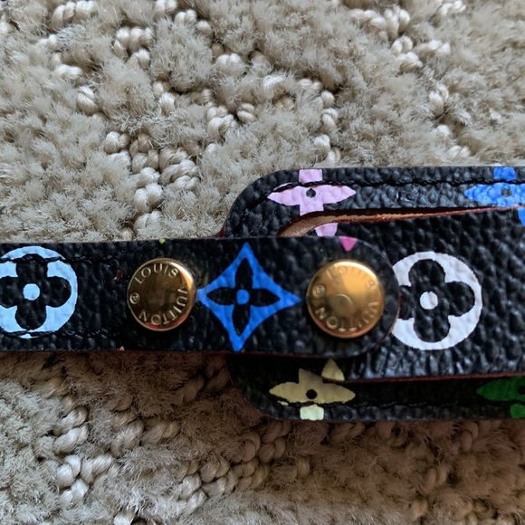 Louis Vuitton Black Multicolore Porto Address Bracelet - Picture 3 of 9
